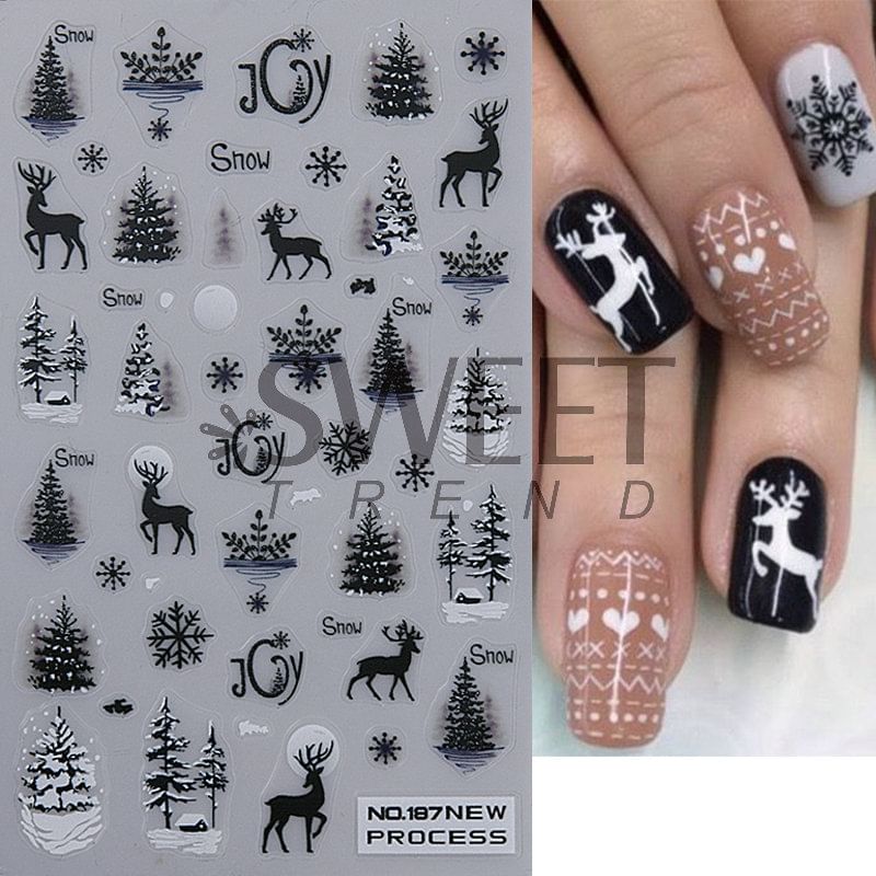 Winter Nail Art Stickers (Various Designs) SpreePicky