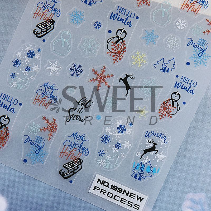 Winter Nail Art Stickers (Various Designs) SpreePicky