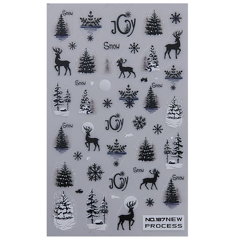 Winter Nail Art Stickers (Various Designs) SpreePicky