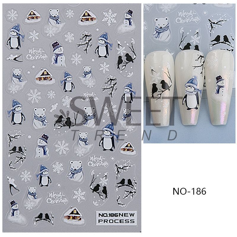 Winter Nail Art Stickers (Various Designs) SpreePicky