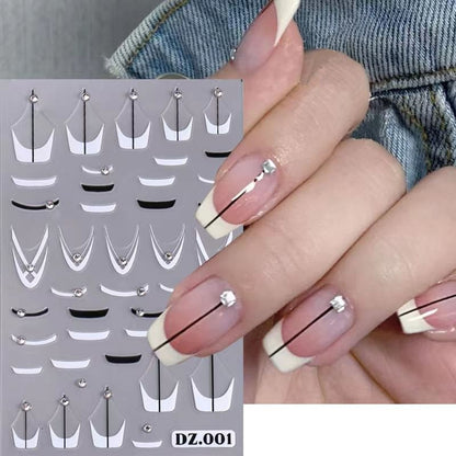 Floral Rhinestone Nail Art Stickers SpreePicky