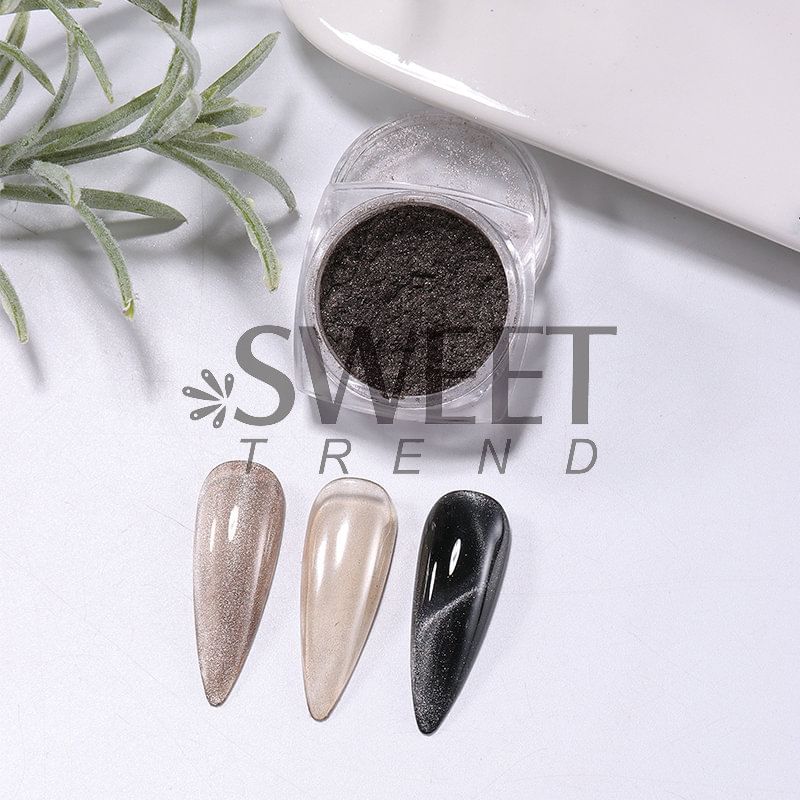 Cat Eye Powder Nail Art Decoration SpreePicky