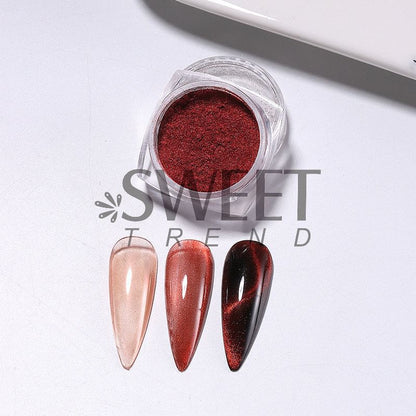 Cat Eye Powder Nail Art Decoration SpreePicky