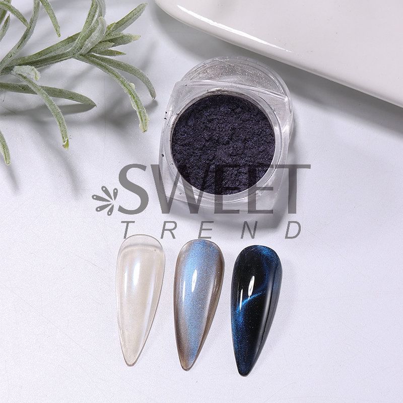 Cat Eye Powder Nail Art Decoration SpreePicky