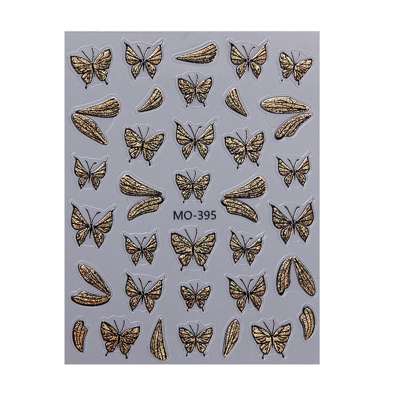 Butterfly Cat Eye Nail Art Stickers SpreePicky