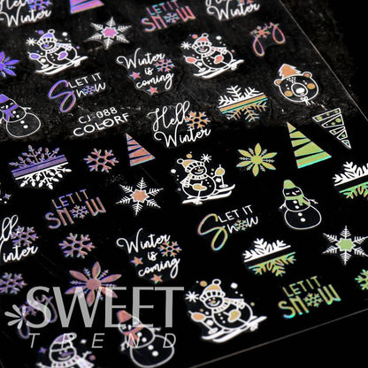 Holographic Nail Art Stickers SpreePicky