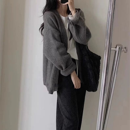 Oversized Open-Front Cardigan SpreePicky