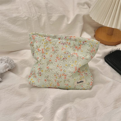 Floral Print Cosmetic Pouch SpreePicky