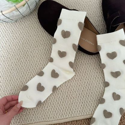 Heart Patterned Short Socks SpreePicky