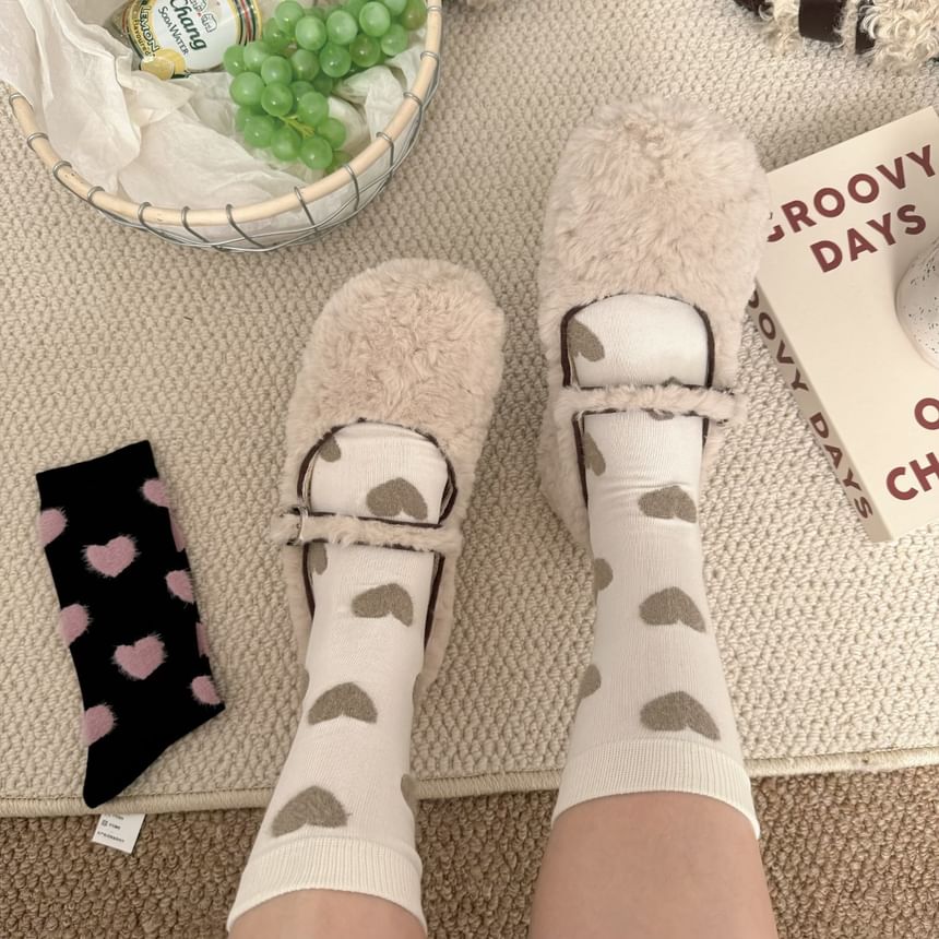 Heart Patterned Short Socks SpreePicky