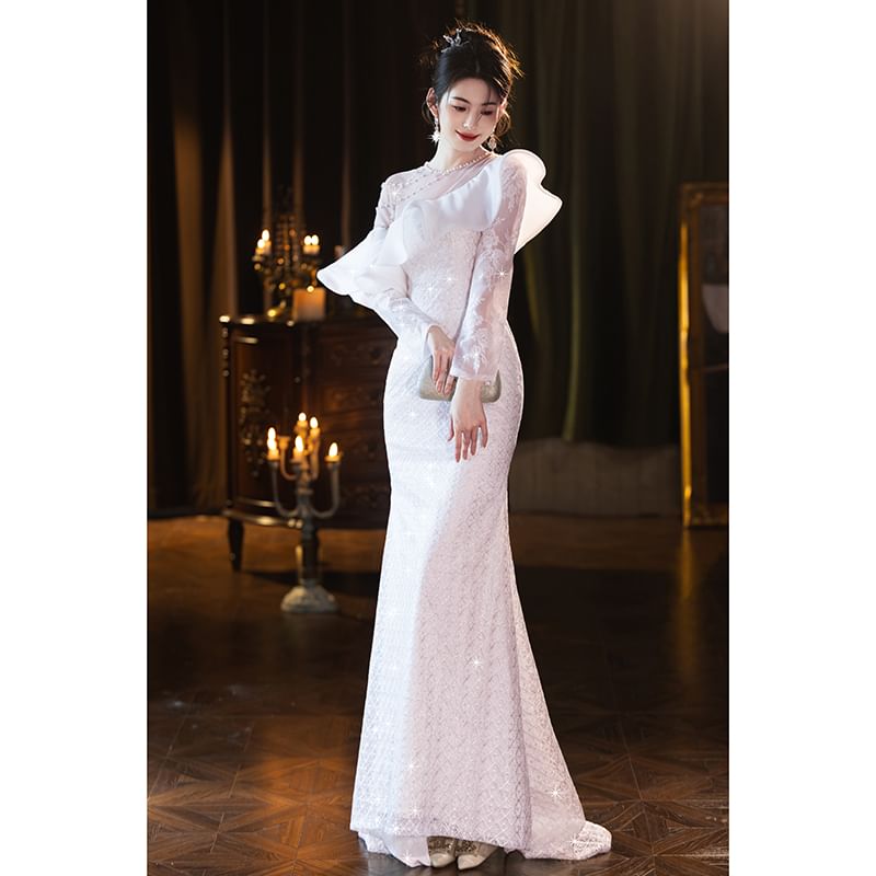 Plain Ruffle Gown (Various Mermaid Designs) Evening FashionChic