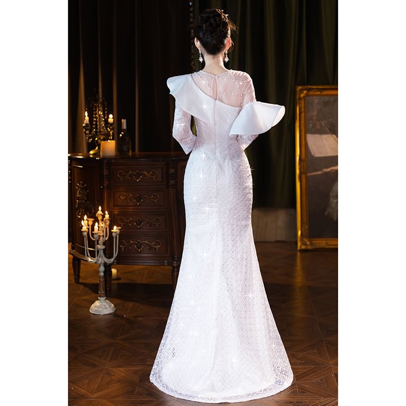 Plain Ruffle Gown (Various Mermaid Designs) Evening FashionChic