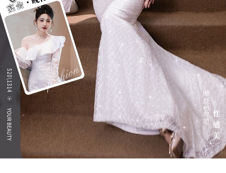 Plain Ruffle Gown (Various Mermaid Designs) Evening FashionChic