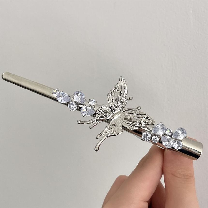 Butterfly Rhinestone Alloy Hair Clip (Various Designs) SpreePicky