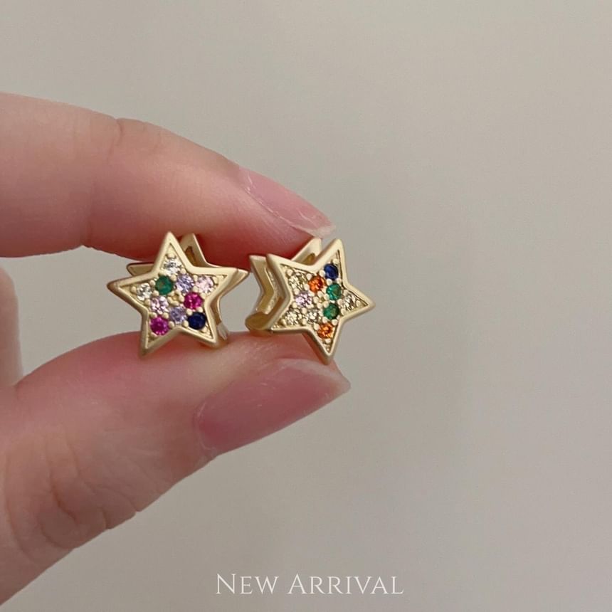 Star Rhinestone Earrings SpreePicky