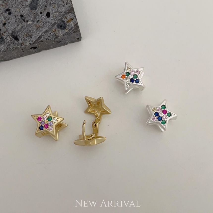 Star Rhinestone Earrings SpreePicky