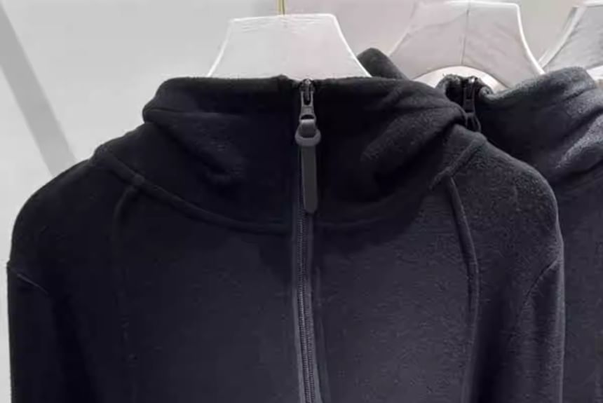 Half Zip Plain Hoodie SpreePicky