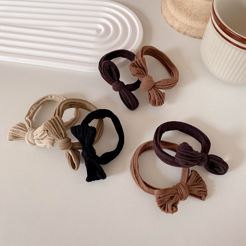 Bowknot Hair Tie Set SpreePicky