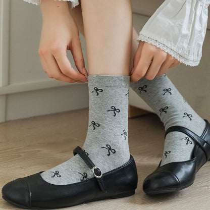 Bow Patterned Socks SpreePicky