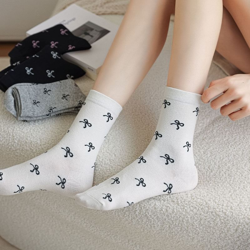 Bow Patterned Socks SpreePicky