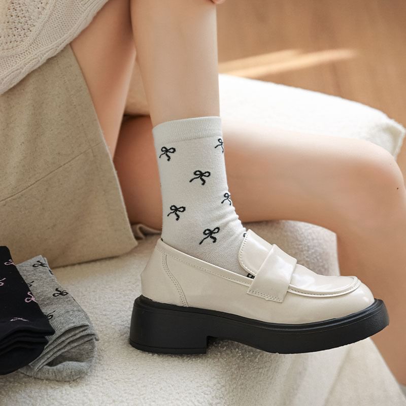 Bow Patterned Socks SpreePicky