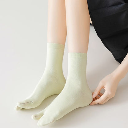 Plain Split Toe Socks SpreePicky