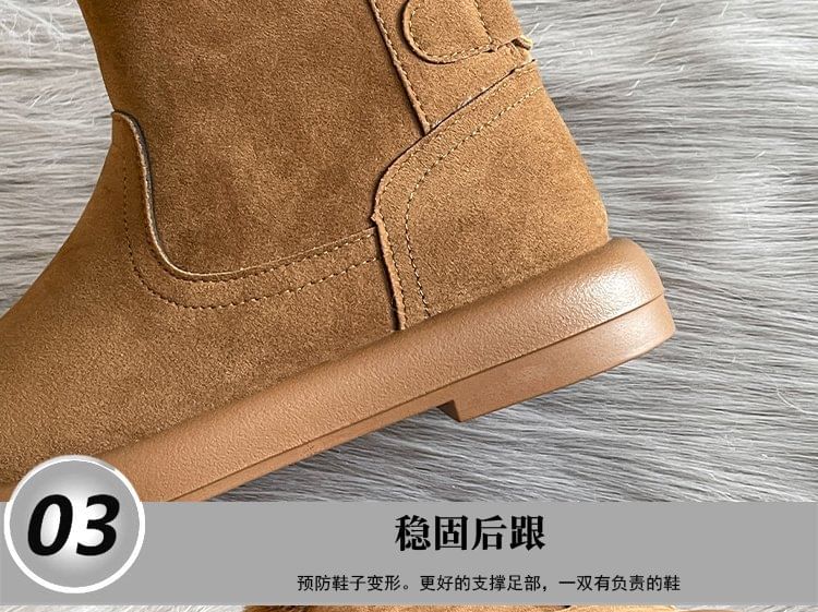 Fleece Lined Short Boots SpreePicky