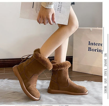 Fleece Lined Short Boots SpreePicky