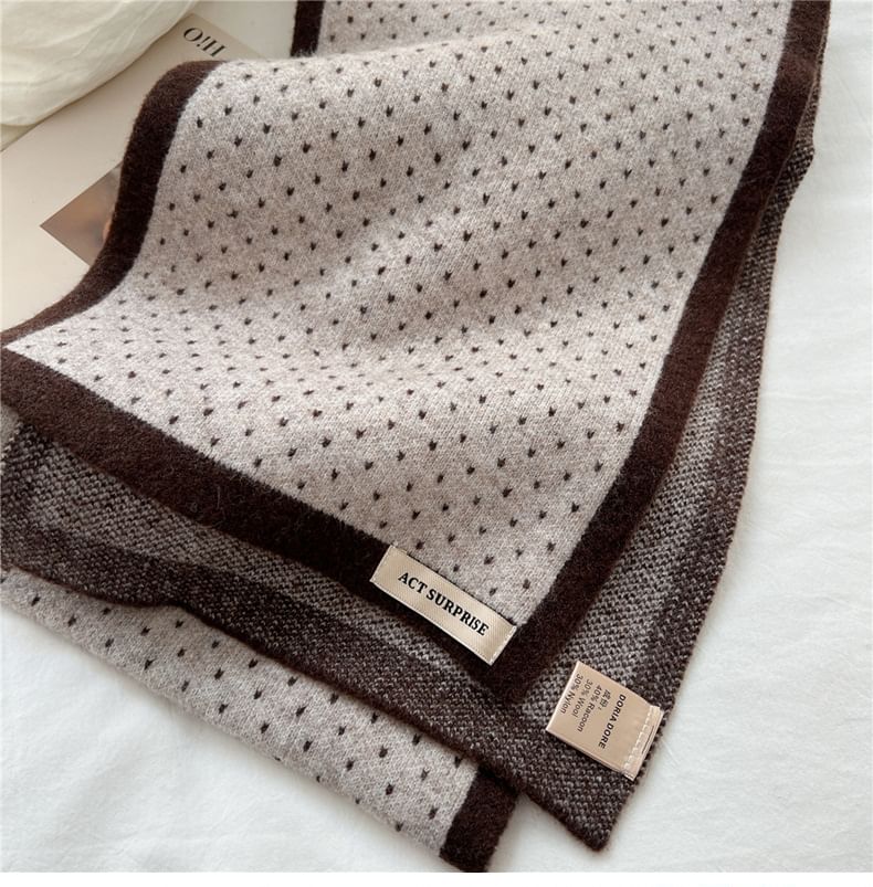 Dotted Knit Scarf SpreePicky