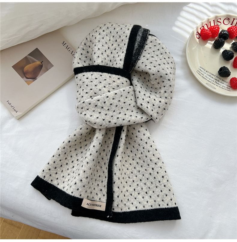 Dotted Knit Scarf SpreePicky