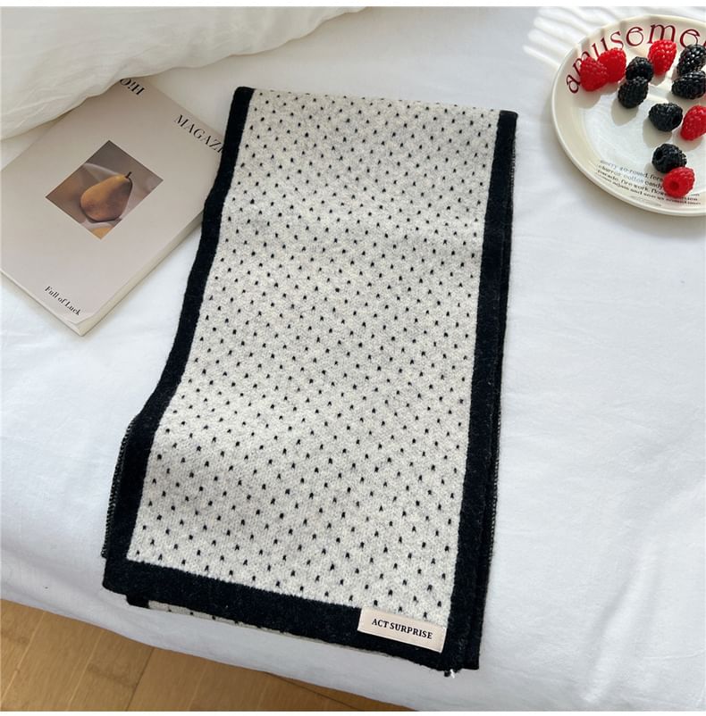 Dotted Knit Scarf SpreePicky