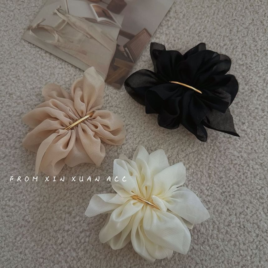 Mesh Flower Alloy Hair Clip SpreePicky