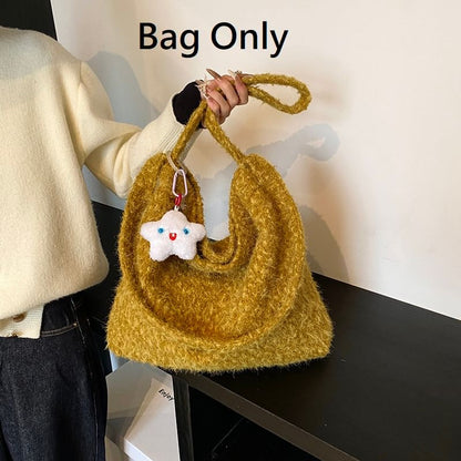 Plain Woolen Tote Bag SpreePicky