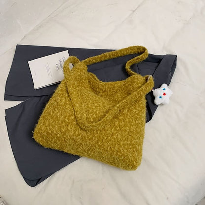 Plain Woolen Tote Bag SpreePicky