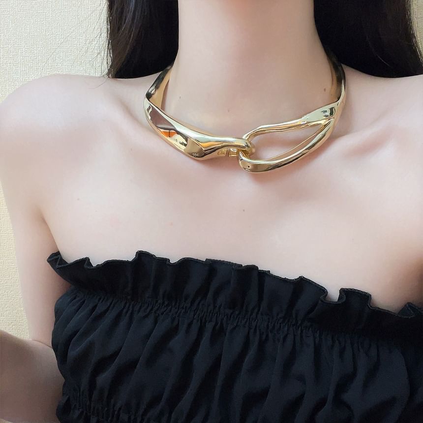 Irregular Asymmetrical Alloy Choker SpreePicky