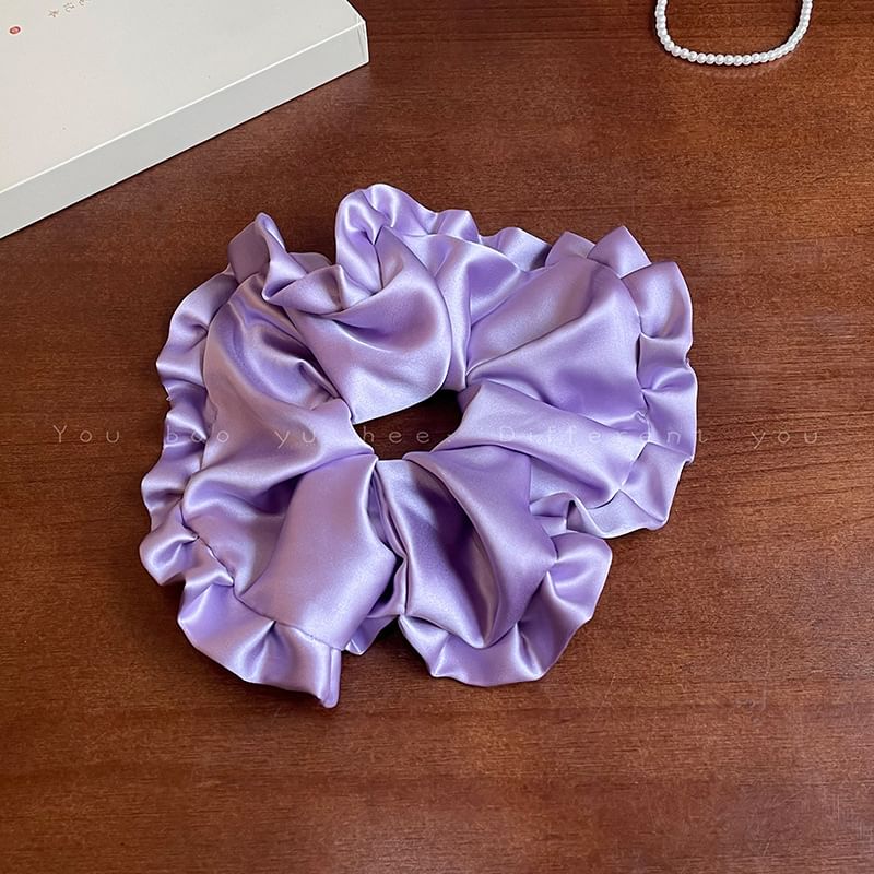 Ruffled Plain Scrunchie SpreePicky