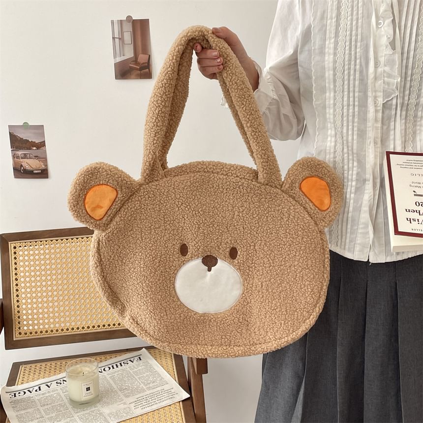 Bear Fleece Tote Bag SpreePicky