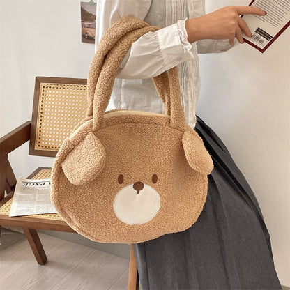 Bear Fleece Tote Bag SpreePicky