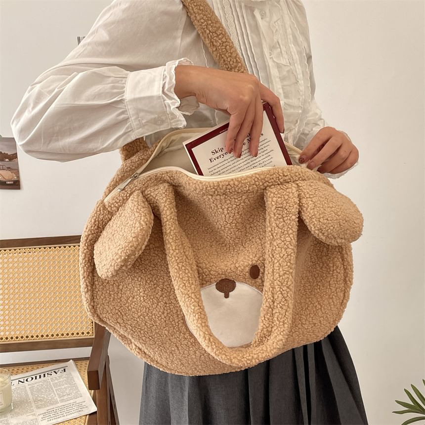 Bear Fleece Tote Bag SpreePicky