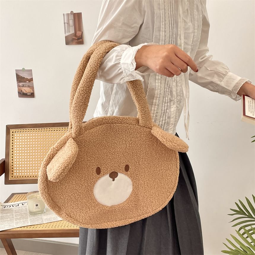 Bear Fleece Tote Bag SpreePicky