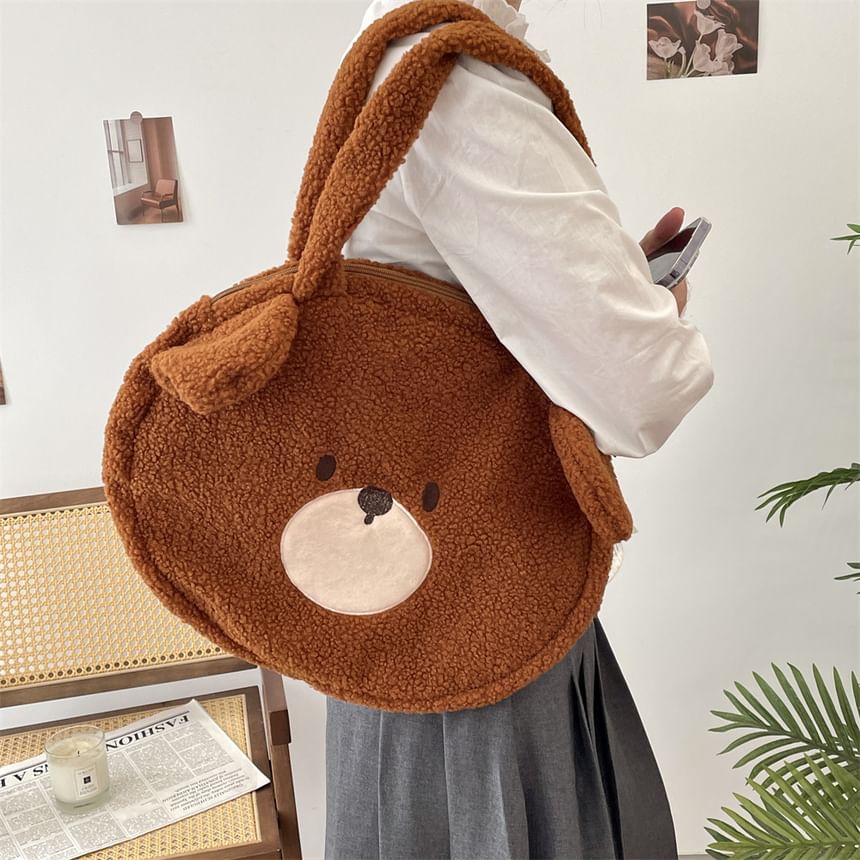 Bear Fleece Tote Bag SpreePicky