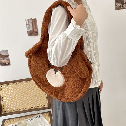 Bear Fleece Tote Bag SpreePicky