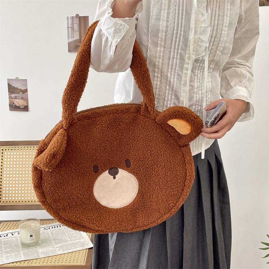 Bear Fleece Tote Bag SpreePicky