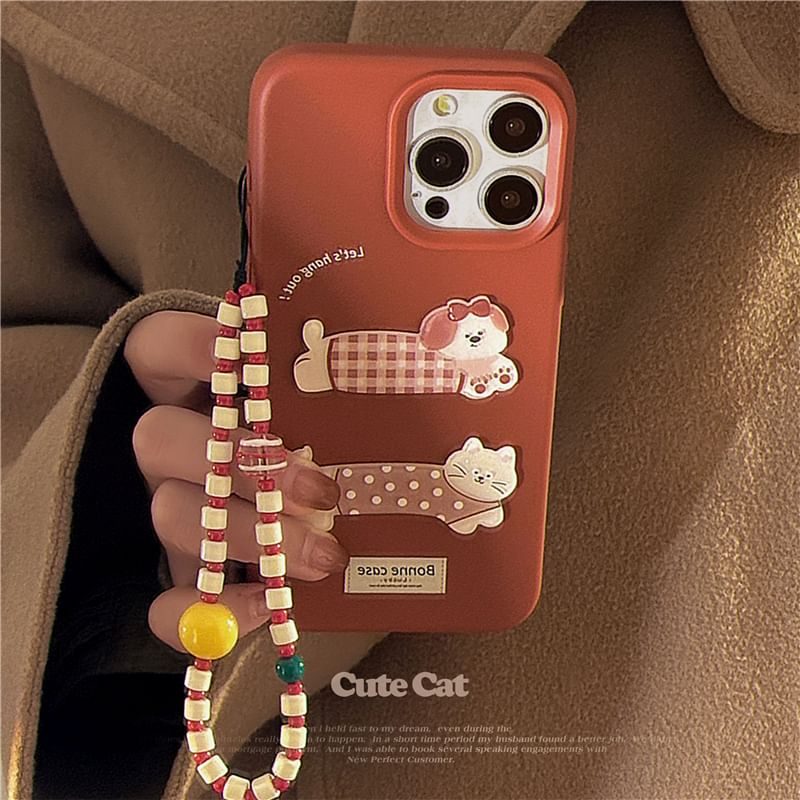 Animal Phone Case / Strap / Set - iPhone 16 Pro Max / 16 Pro / 16 Plus / 16 / 15 Pro Max / 15 Pro / 15 Plus / 15 / 14 Pro Max / 14 Pro / 14 Plus / 14 / 13 Pro Max / 13 Pro / 13 SpreePicky