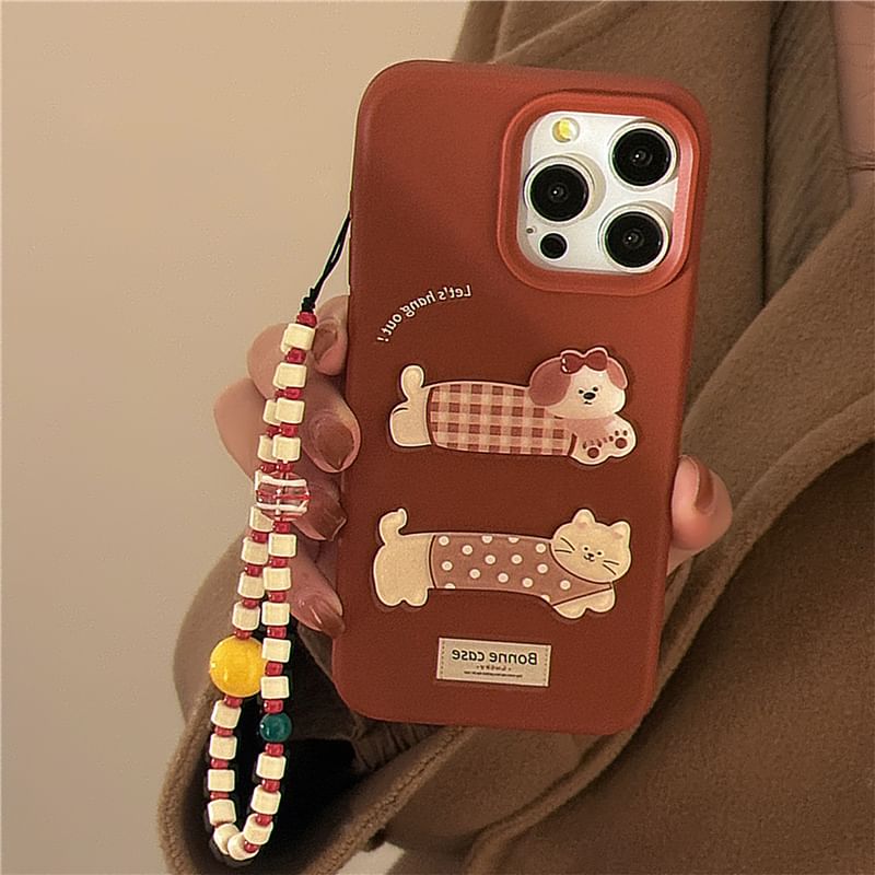 Animal Phone Case / Strap / Set - iPhone 16 Pro Max / 16 Pro / 16 Plus / 16 / 15 Pro Max / 15 Pro / 15 Plus / 15 / 14 Pro Max / 14 Pro / 14 Plus / 14 / 13 Pro Max / 13 Pro / 13 SpreePicky