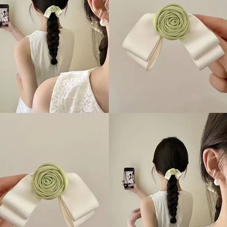 3D Flower Bow Hair Clip SpreePicky