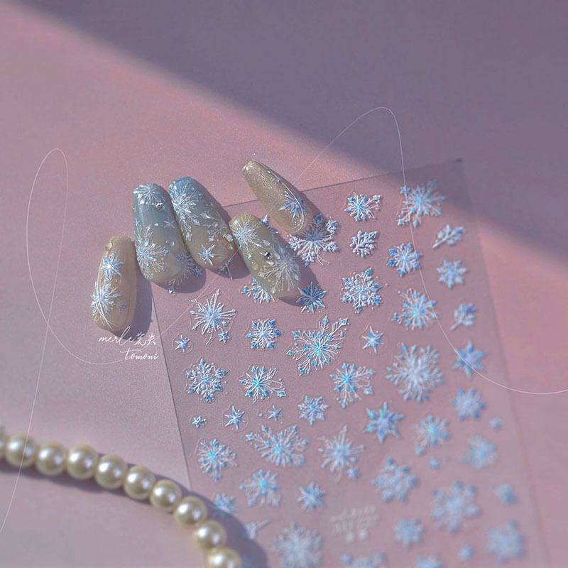 Snowflake Nail Art Stickers SpreePicky