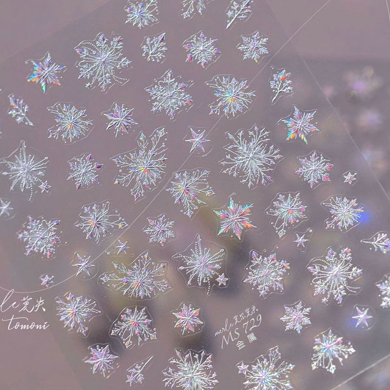 Snowflake Nail Art Stickers SpreePicky