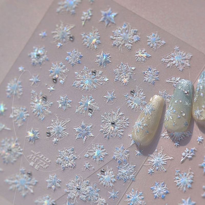 Snowflake Nail Art Stickers SpreePicky