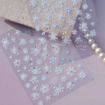 Snowflake Nail Art Stickers SpreePicky